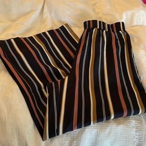 Stripped Navy flowy dress pant